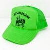 Neon Green Trucker Hat - Dark Green AMG Logo - Image 2