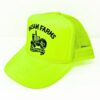 Neon Yellow Trucker Hat - Dark Green AMG Logo - Image 3