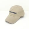 Khaki Baseball Cap-Navy Logo - Image 4