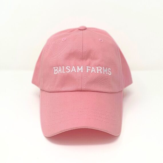 Pink Baseball Cap-White Logo