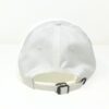 White Baseball Cap-Navy Logo - Image 4