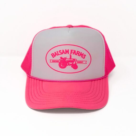 Neon Pink/White Trucker Hat - Pink MTK Logo