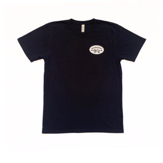 Black Organic Cotton T-Shirt - White MTK Logo