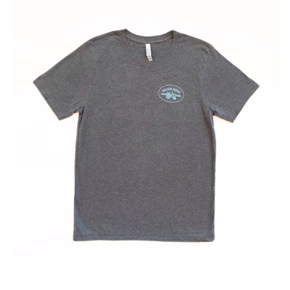 Gray Heather Blend T-Shirt - Light Blue MTK Logo