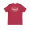 Raspberry Red Heather Blend T-Shirt - Peach MTK Logo - Image 2