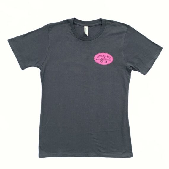 Slate Gray Organic Cotton T-Shirt - Pink MTK Logo