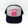 Navy/White Trucker Hat - Pink AMG Logo - Image 2