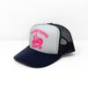 Navy/White Trucker Hat - Pink AMG Logo - Image 3