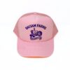 Baby Pink Trucker Hat - Purple AMG Logo - Image 2