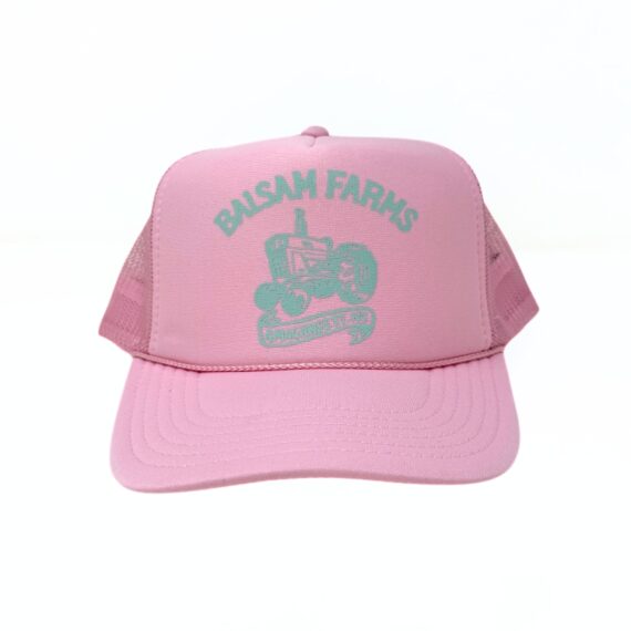 Baby Pink Trucker Hat - Mint AMG Logo