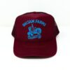 Maroon Trucker Hat - Blue AMG Logo - Image 3