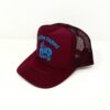 Maroon Trucker Hat - Blue AMG Logo - Image 2