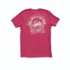 Raspberry Red Heather Blend T-Shirt - Peach AMG Logo - Image 2